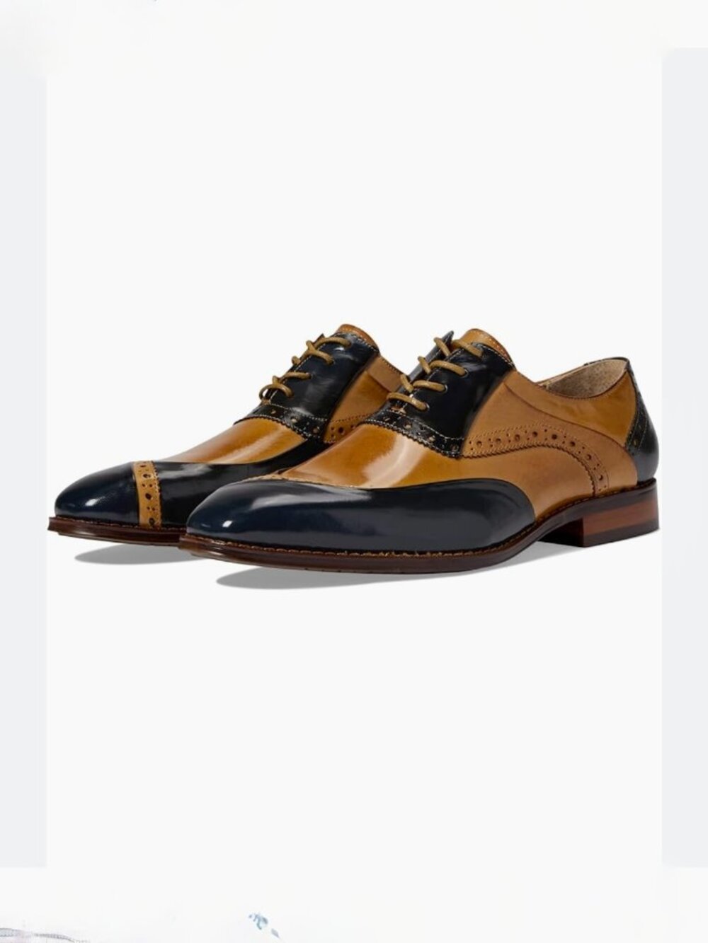 Stacey Adams 100% Leather Gillam Wingtip Oxford Shoes